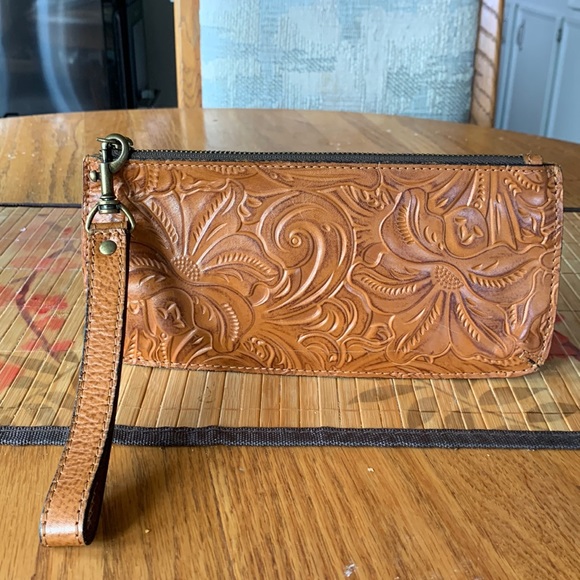 Patrica Nash Tooled Leather Wristlet